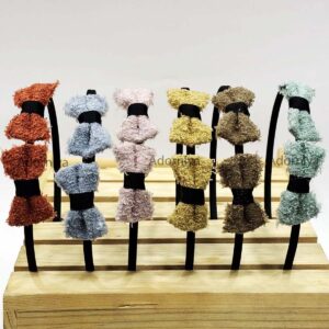 Chic Textured Bow Hairbands for girls and women in multiple colors