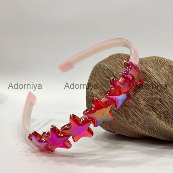 Glossy Star-Shaped Hair Belt