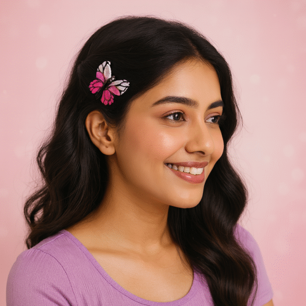 Glossy Resin Butterfly Hair Pins