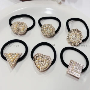 Pearl & Rhinestone Hair Ties