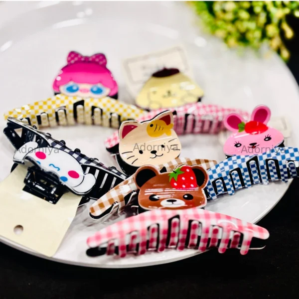 Cute Cartoon Animal Hair Claw Clips