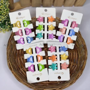 🌈Mini Colorful Hair Claw Clips