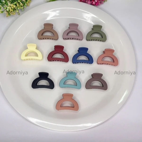 Matte Half-Moon Mini Hair Claw