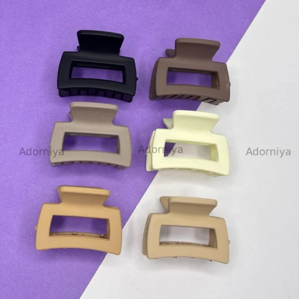 Matte Square Hair Claw Clip