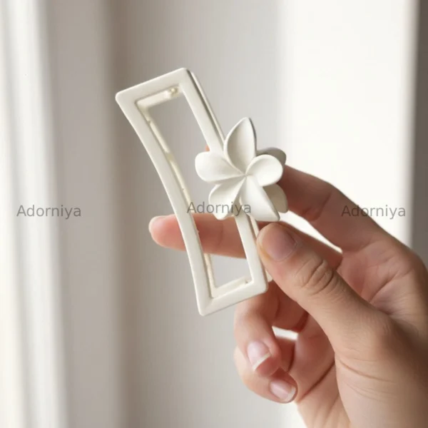 Floral Muse Matte Hair Claw Clip